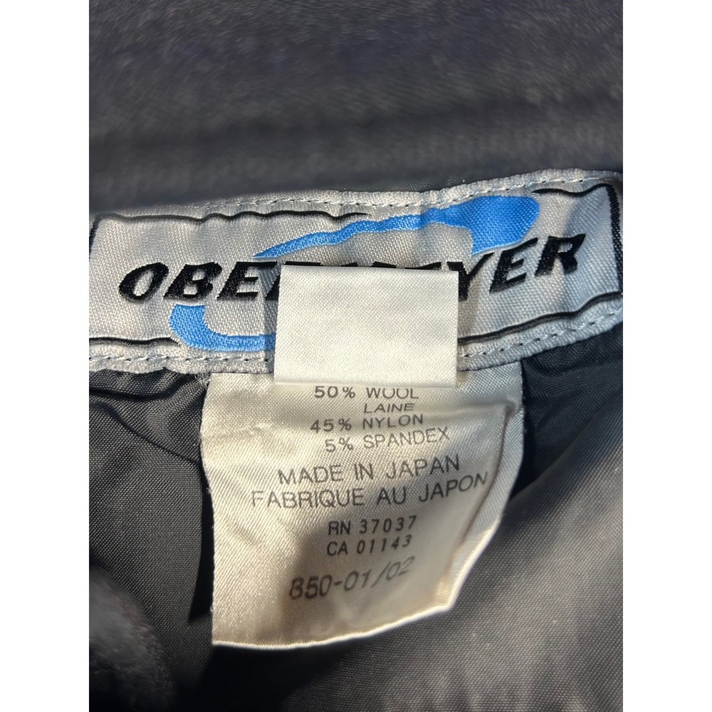 Obermeyer Women Black Wool Blend Ski‎ Pants Snow Trousers Size 10 - Picture 3 of 9